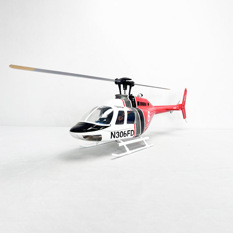 Roban 450size B206 Bell-206 Helicopter RC Helicopter GPS Mode X1 Flight Control System LED Lighting System RTF Version