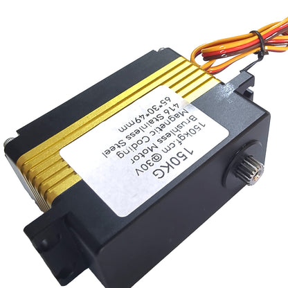150KG Alu alloy case 0~180°alu CNC  High Torque water proof IP56 DIGITAL Servo