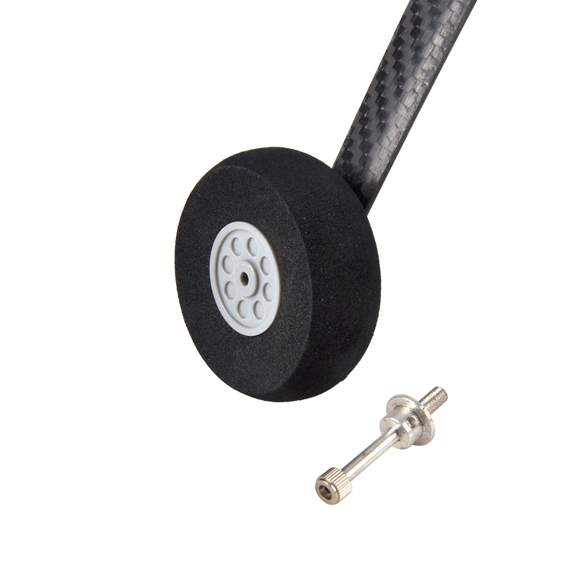1 Set Carbon Fiber 260  50E  Landing Gear Undercarriage DIY Wheel Kit Parts for RC Airplane Model