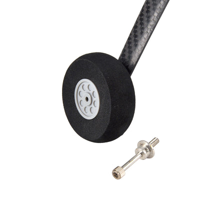 1 Set Carbon Fiber 260  50E  Landing Gear Undercarriage DIY Wheel Kit Parts for RC Airplane Model