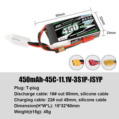 Grepow Lithium Polymer Battery ACE RC Aircraft Higher Capacity for ACE RC Aircraft