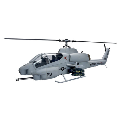 500 AH-1S Cobra Gray RC Helicopter Fuselage 500 Size with Weapons Package RC Model
