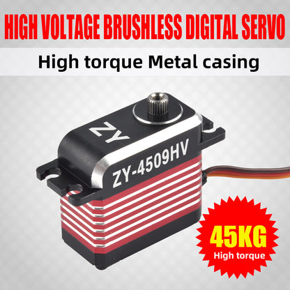ZYHOBBY Servo 210° Limit angle ZY-4509HV 45KG High Voltage Brushless Digital Servo High Torque Metal Casing