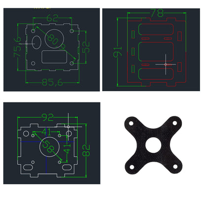 1PC Motor Bracket for 4125 Model RC Model Airplane motor bracket support