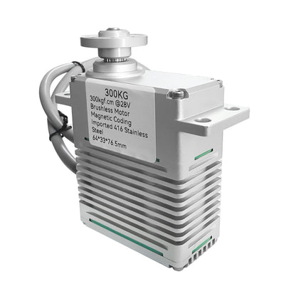 300KG 4 Pole Brushless DC Motor alu alloy case 0~220°High Torque DIGITAL Servo