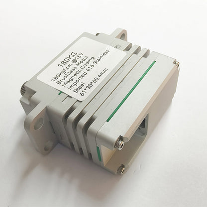 180kg High-Torque Brushless Motor Servo Stainless Steel Gears Aluminum Alloy Case 100HV IP56/IP67 Waterproof Servo for RC Aircraft, Drones, Cars, Boats