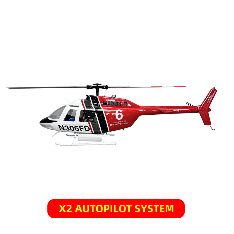 Roban 470size Bell-206 RC Helicopter 470-Class Model, GPS Mode RTF Version LED Lighting System