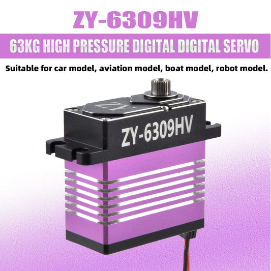 ZYHOBBY Digital Servo ZY-6309HV 63KG High Pressure Digital Dual Ball Bearings CCW
