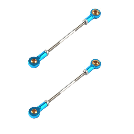 Push Rod Stainless Steel Push Rod with Metal Ball Heads 2Pcs