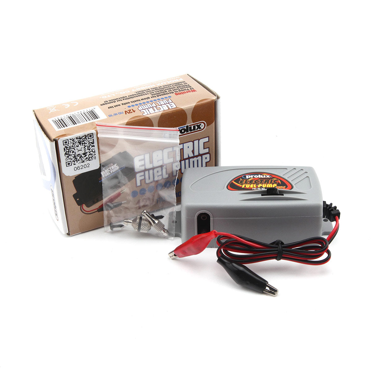 Prolux 1670 Electric Fuel Pump Glass Fibre Efficient Gear Transmission 12V Power Supply For Nitro Gas Engine