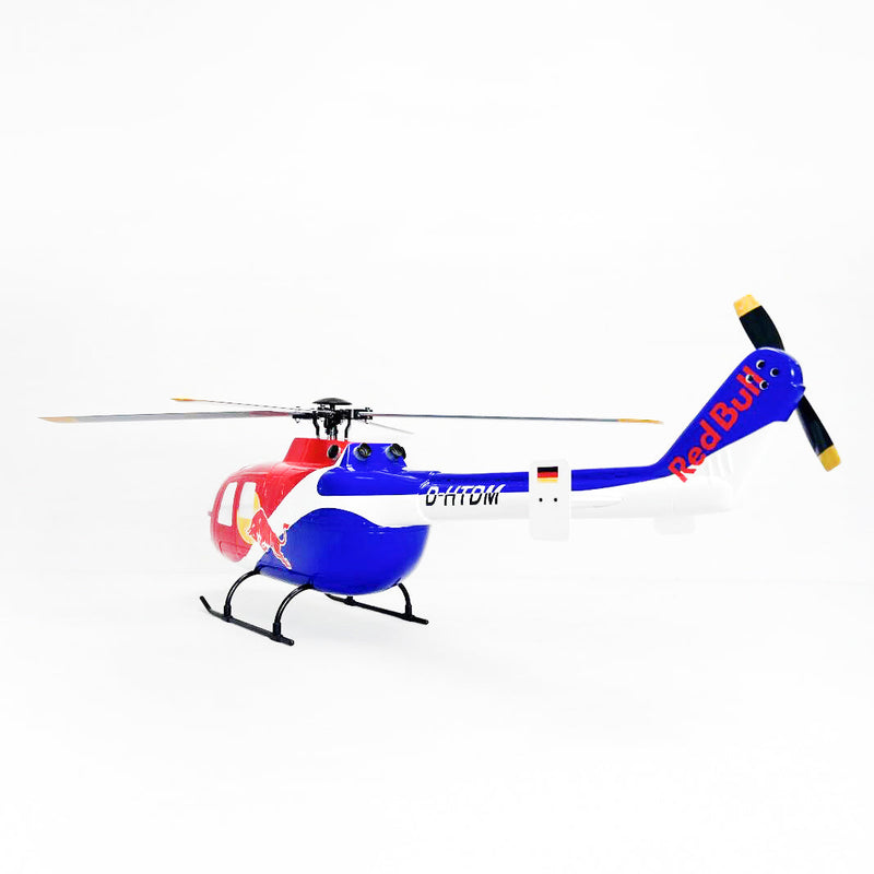 Roban 450size BO-105 Red Bull Heilcopter RC Heilcopter GPS Mode X2 Flight Control System LED Lighting System RTF Version