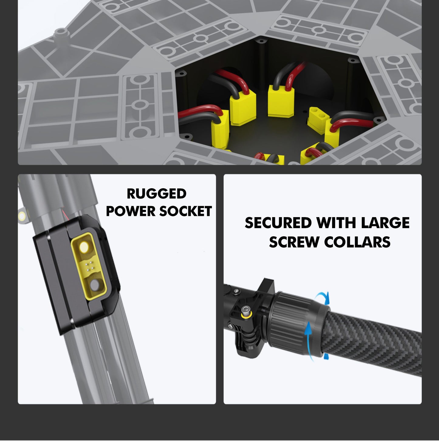22KG Payload Training Machine Drone Frame UAV Frame With Hobbywing X9 Power System