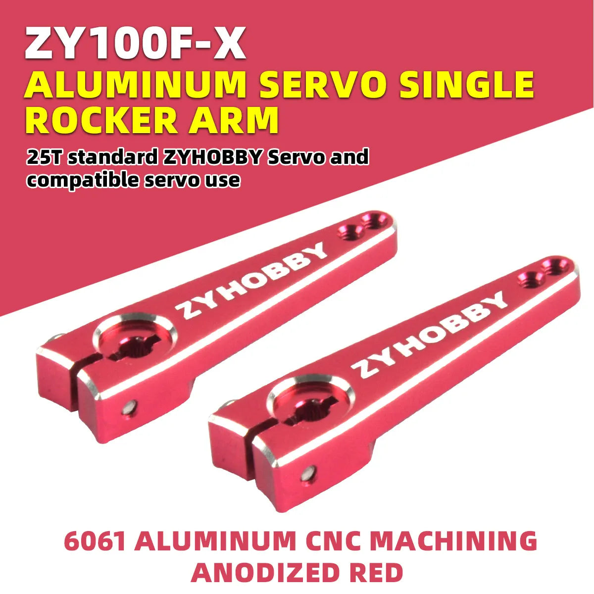 Stering Arm Rocker Aluminum Alloy Arm Servo Rocker Arm Gear Hole Steering 1/1.25 inch for ...