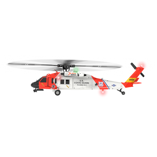 Lingxuinfo RC Helicopter Model with GPS Positioning and Camera, 1/47 F09-S 2.4G 6CH Brushless Direct Drive RC Helicopter for American UH60-Black Hawk Model, Best Outdoor Gift for Kids-RTF Edition