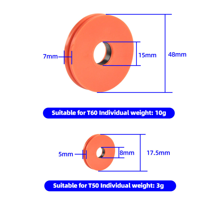 Wear-resistant washers for drone propeller blades T50 T60 (T60-16pcs)