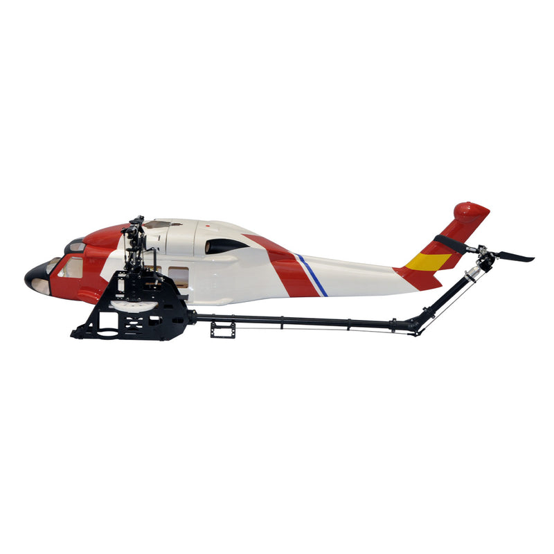 PurAr Helicoptero Fuselaje con Mecanica HH-60 500 Guardacostas RC Helicoptero Fuselaje 500 Tamano Jayhawk HH60 Fuselaje (Mecanica)