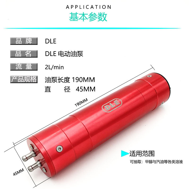 Two-way 2L/min Rechargeable DLE Electric Fuel Pump For Gas/Nitro RC Airplane Aircraft Drone