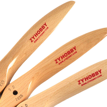 Flight Model ZYHOBBY 3D High Efficiency Wooden Propeller 16inch to 32inch for Choose