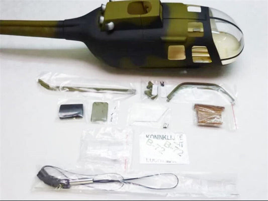 Military Green 450 BO-105 Pre-Painted RC Fuselage for ALIGN T-REX450X/XL/SE/SE V2 Roban Model