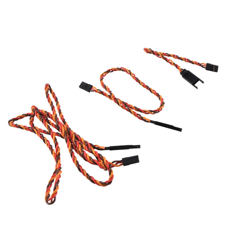 5PCS/lot Servo Extension Wire Twisted Cable Leads 15cm 30cm 100cm for Fixwing Aircarft RC Model Airplane JR Futaba Servos Motor
