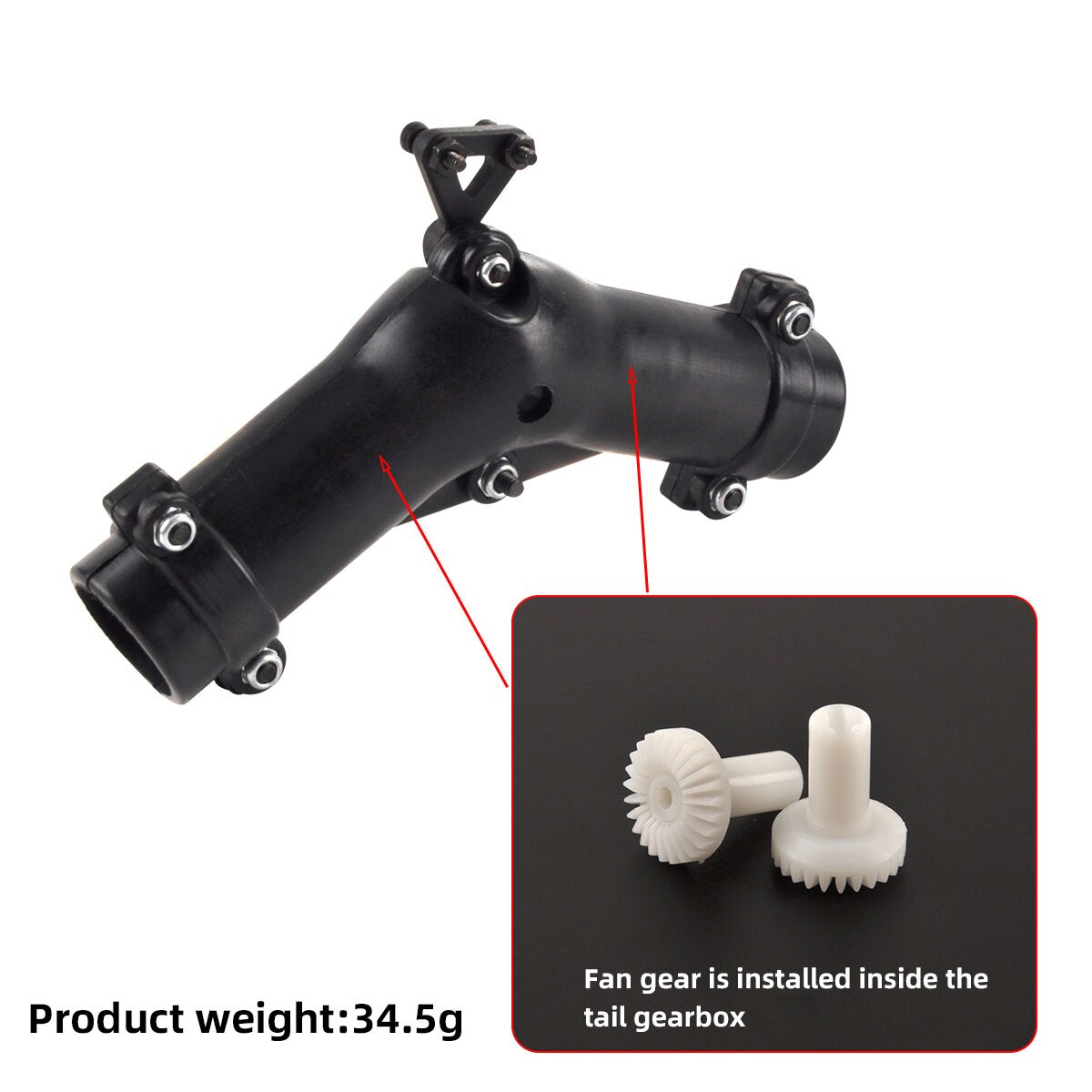 RC Helicopter 45 Degree Torque Drive Tail Tube Shaft Push Rod for 500 Size Roban Heli Spare