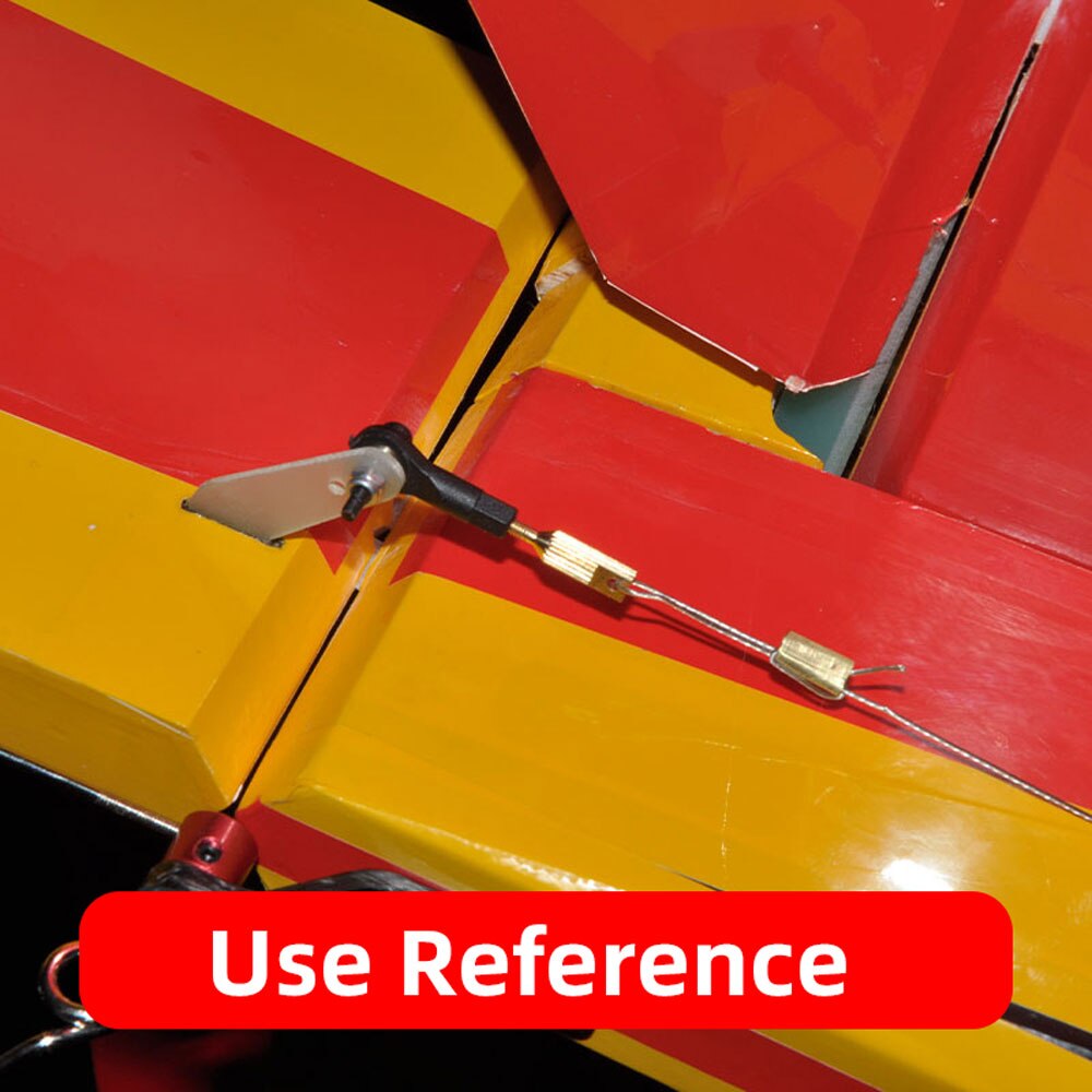 Rudder Control Horn Set with Ball Joint Copper Screws Steel Wire for ...