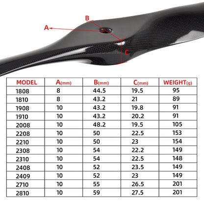 1K Weave Carbon Fiber Propeller 18x8 18x10 19x8 19x10 20x8 22x8 22x10 23x8 23x10 High Quality Props for RC Gas Aircraft Model Plane