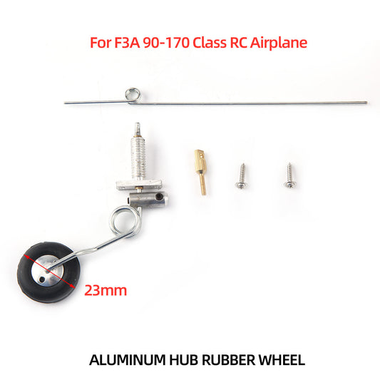 1Set F3A 90-170 Class Tail Wheel Kit Aluminum Bracket with PU Wheel For RC Airplane