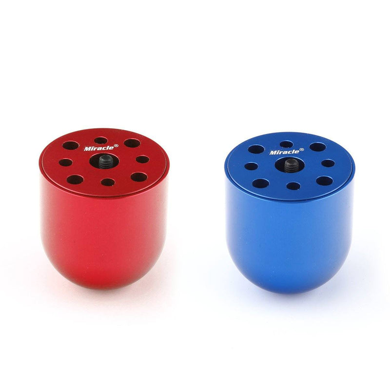 Red/Blue 1.75inch 44.5mm Two Blades Scale Drilled Aluminum Spinner For DLE30/55 EME55 MLD35