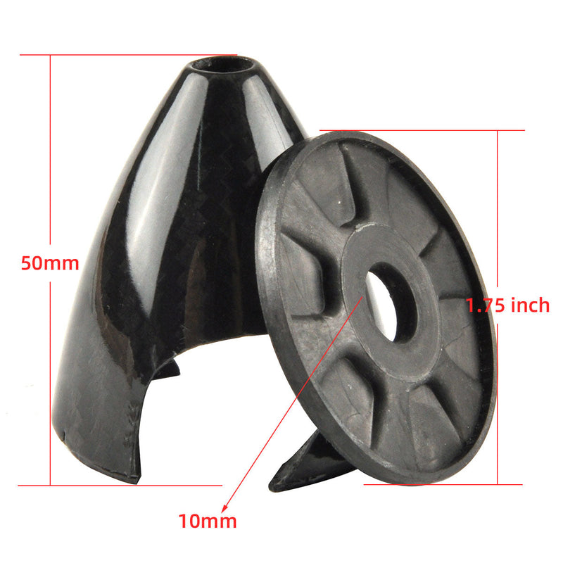 1.75 to 7inch 3K Surface Carbon Fiber Spinners for 2 Blade Propeller