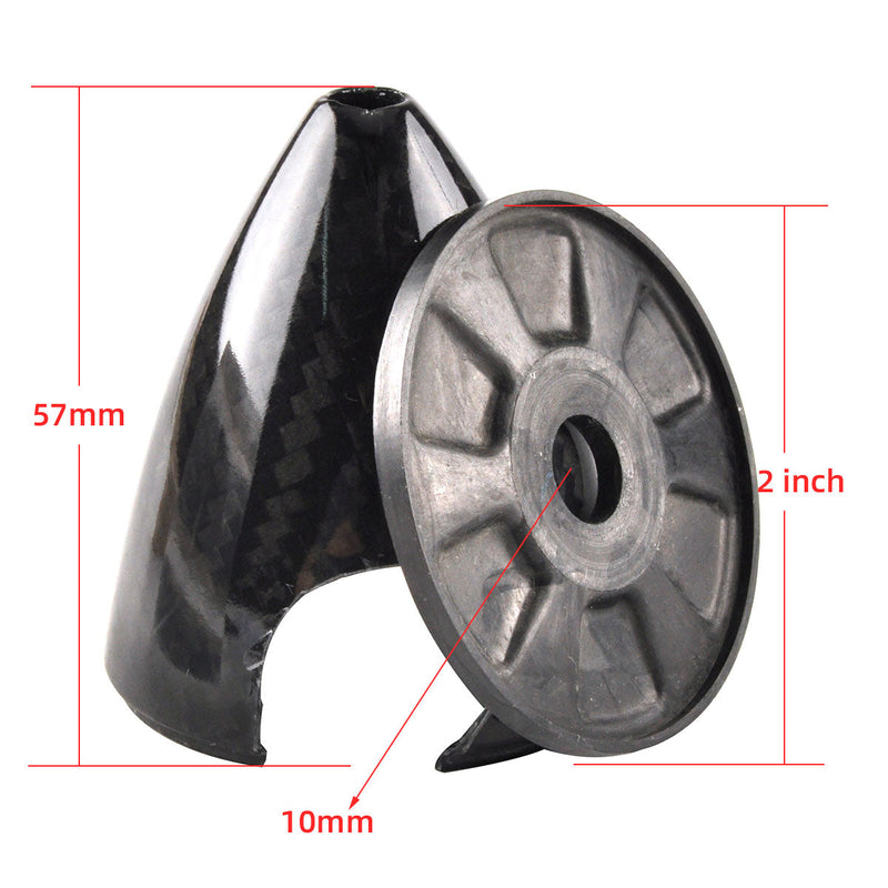 1.75 to 7inch 3K Surface Carbon Fiber Spinners for 2 Blade Propeller