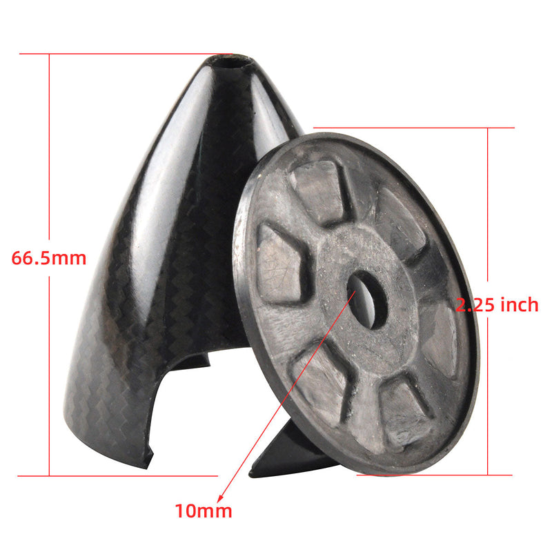 1.75 to 7inch 3K Surface Carbon Fiber Spinners for 2 Blade Propeller