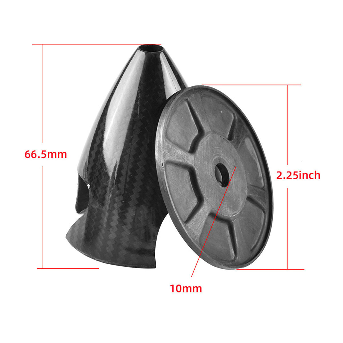 2.25~5.5inch 3 Blade Carbon Fiber Spinner