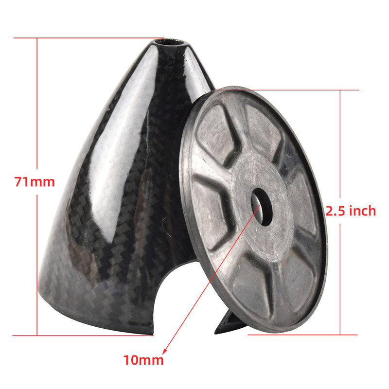 1.75 to 7inch 3K Surface Carbon Fiber Spinners for 2 Blade Propeller