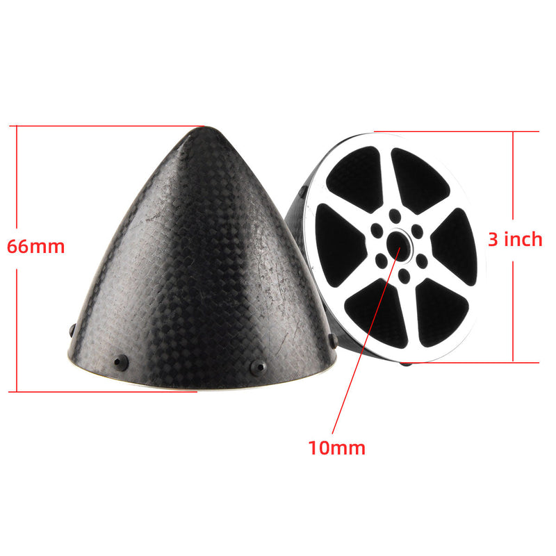 Uncut Carbon Fiber Spinner for F3A 1.75/2/2.25/2.5/3inch