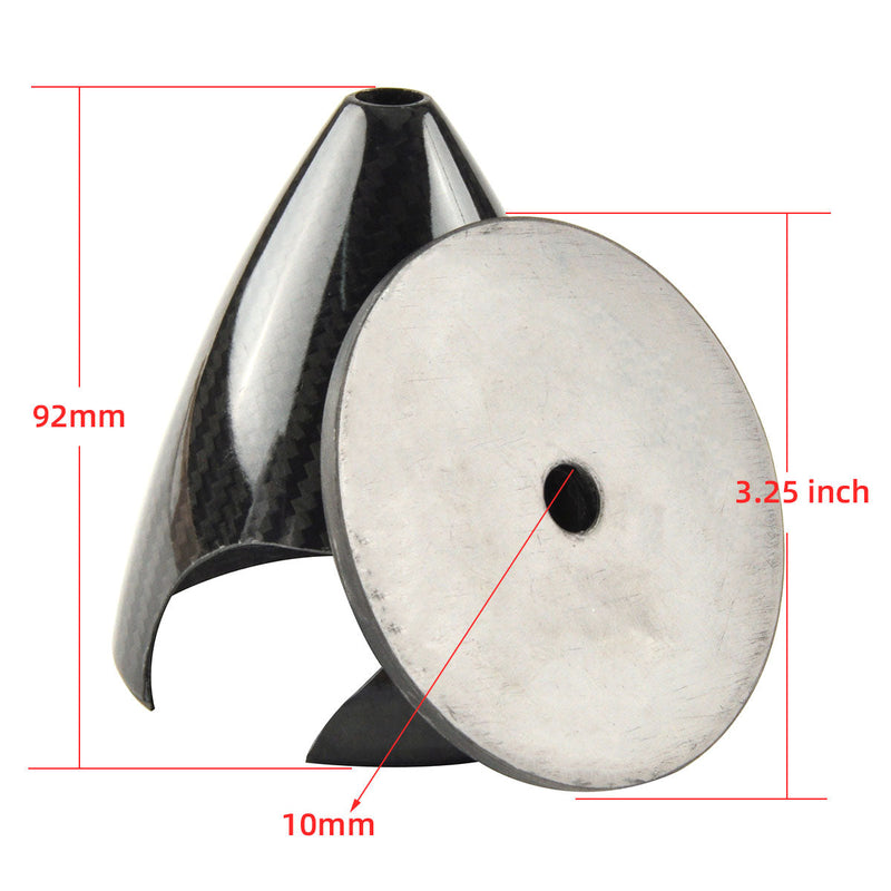 1.75 to 7inch 3K Surface Carbon Fiber Spinners for 2 Blade Propeller