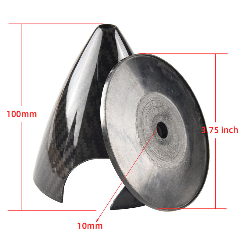 1.75 to 7inch 3K Surface Carbon Fiber Spinners for 2 Blade Propeller