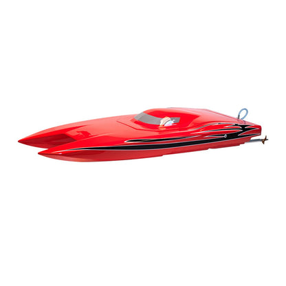 TFL1134 Fighter Cat Fiberglass Carbon fiber RC Electric Boat With Dual Motors Red /Black /White