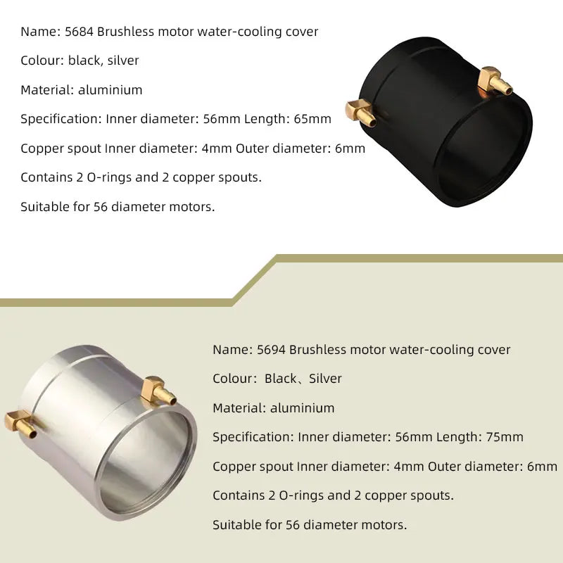 TFL RC boat brushless motor Water cooled motor SSS5684 5694 Model boat suitable for 56mm diameter electricity