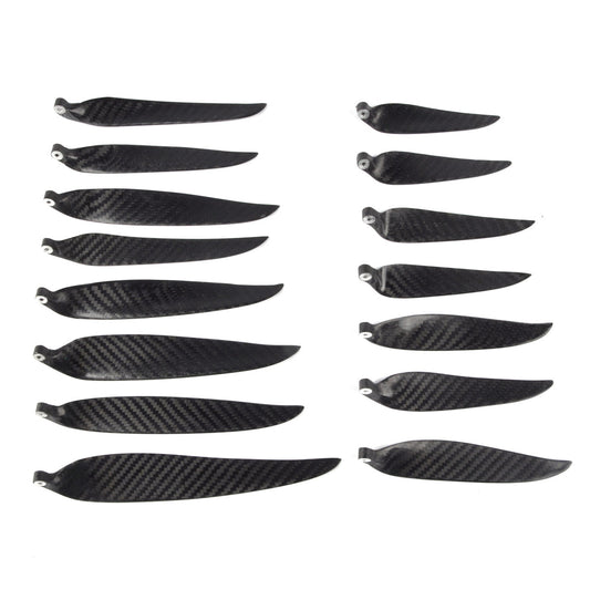 ZYHOBBY 9.5~18inch Twill Carbon Fiber Propeller Foldable Propeller for RC Airplane Multiple propeller sizes available