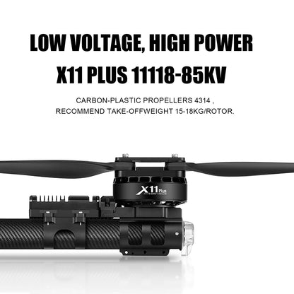 4PCS X11 Plus Power System 37KG Thrust 85KV Motor+ESC+Prop For Agriculture Drone