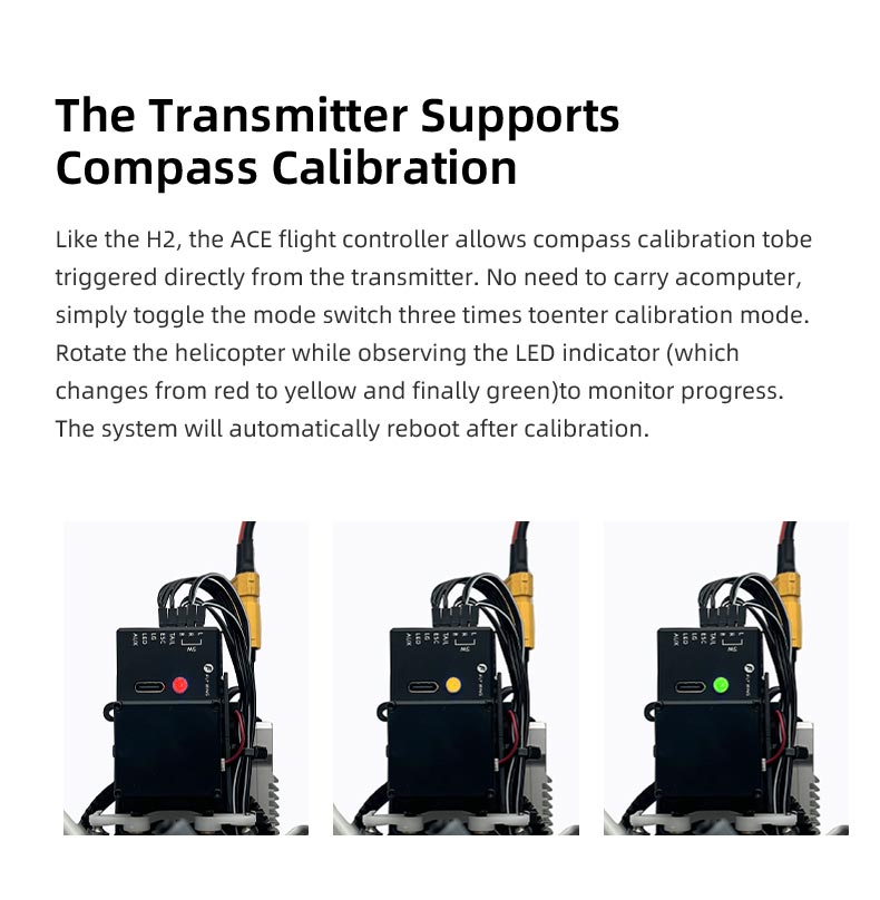 Flywing RTF BO105 470 V3 ADAC 10CH RC Helicopter With ACE Flight Control