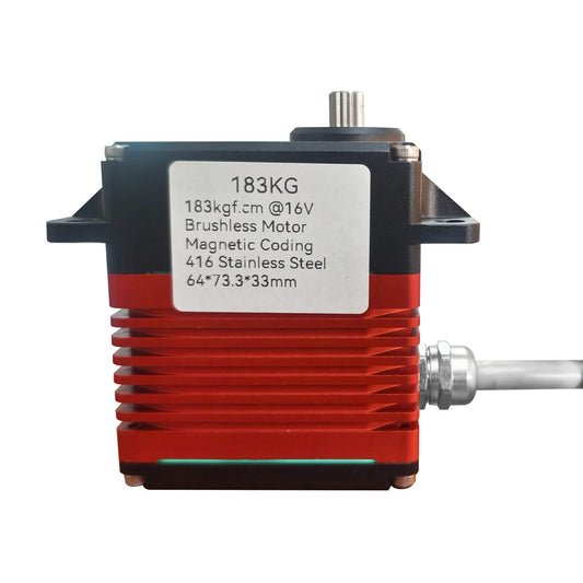 183KG High Torque Alu CNC alu alloy case 0~180° waterproof DIGITAL Servo