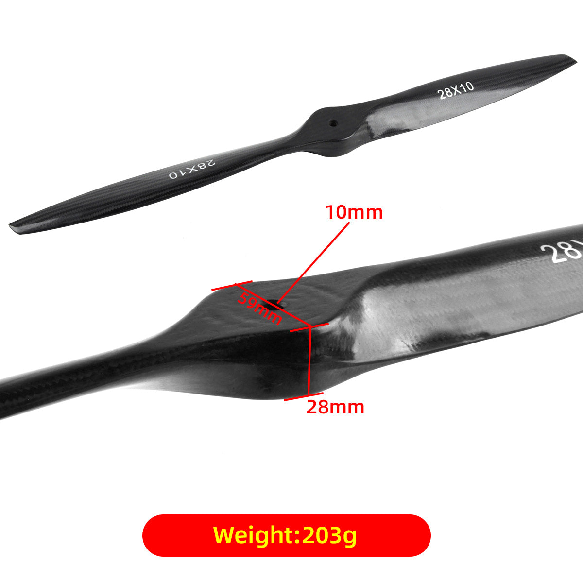 Carbon Fiber Propeller 32*12 20*16 28*10 27*10 24*9 19*10 inch for RC Gas Model Fix Wing Airplanes
