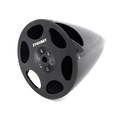 1pc 5inch Carbon Fiber Spinner w/ Alu Black Plate for DLE120/DLE130/GP123/DA120