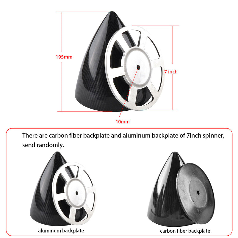 Spinner 7inch Carbon Fiber Spinner for Flight Model