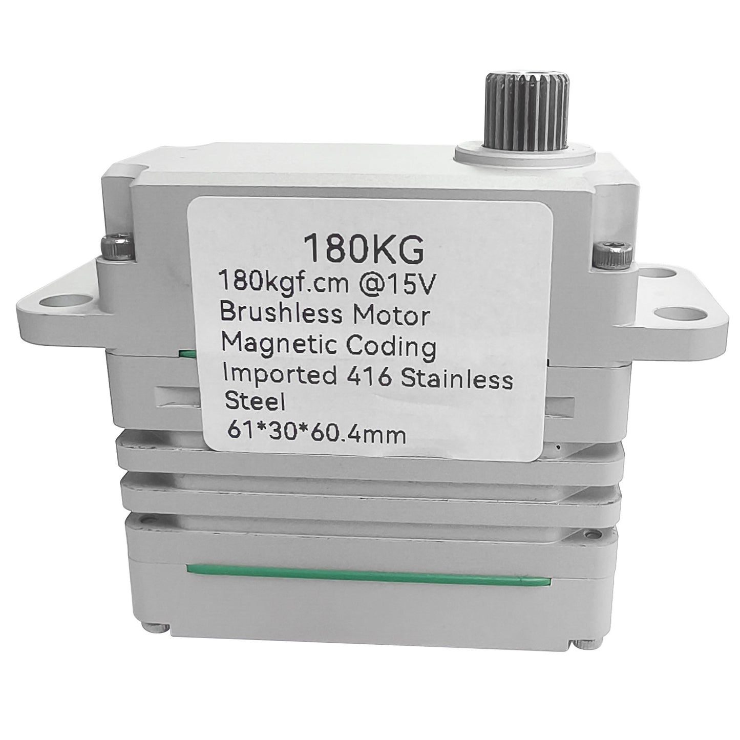 180kg High-Torque Brushless Motor Servo Stainless Steel Gears Aluminum Alloy Case 100HV IP56/IP67 Waterproof Servo for RC Aircraft, Drones, Cars, Boats