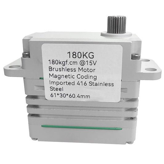 180kg High-Torque Brushless Motor Servo Stainless Steel Gears Aluminum Alloy Case 100HV IP56/IP67 Waterproof Servo for RC Aircraft, Drones, Cars, Boats