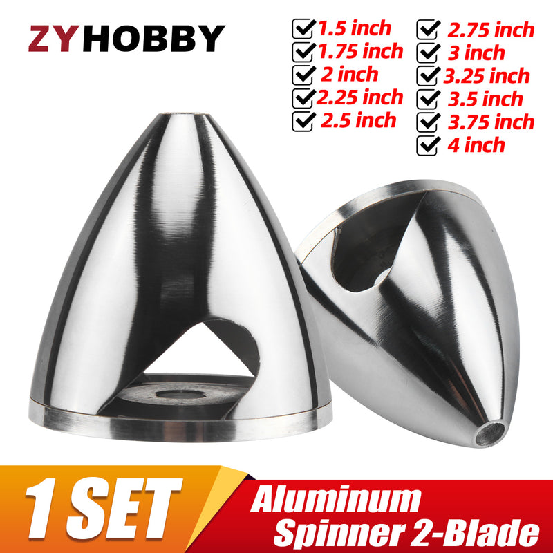 2 Blades Aluminum Alloy Spinner Multi-size for choose 1.5”-4‘’