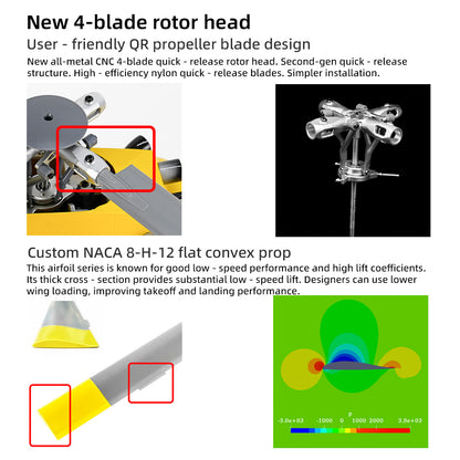 Flywing RTF BO105 470 V3 ADAC 10CH RC Helicopter With ACE Flight Control